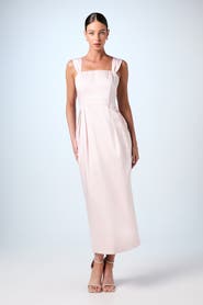 Coast Corset Column Midi Bridesmaids Dress