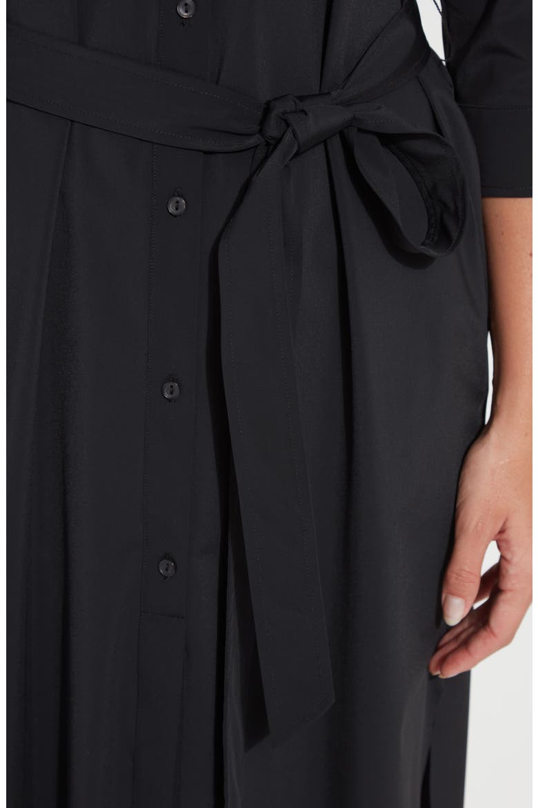 'Lyssentials Schiffer Shirtdress, Alternate, color, BLACK