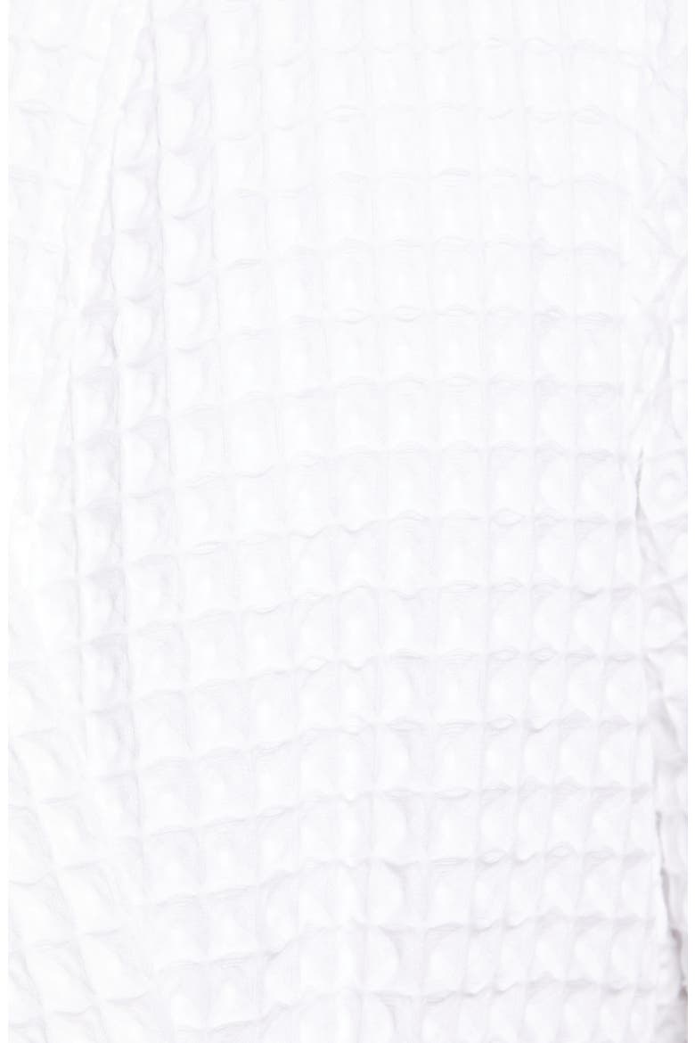 Modern Waffle Robe, Alternate, color, WHITE