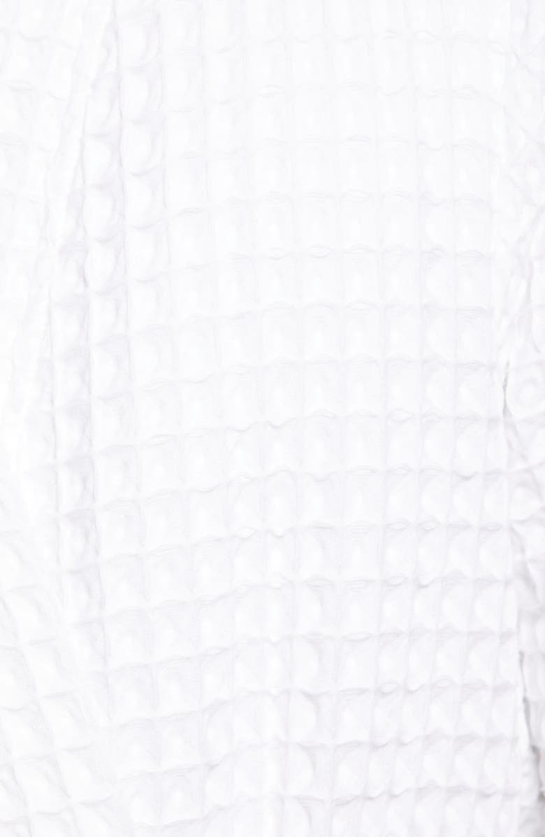 Nordstrom Modern Waffle Robe, Alternate, color, White