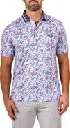 Maceoo Martyr0011 Print Golf Polo