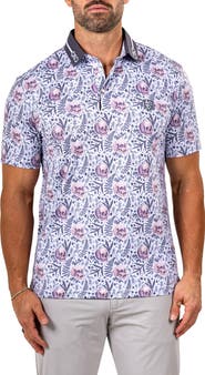 Maceoo Martyr0011 Print Golf Polo
