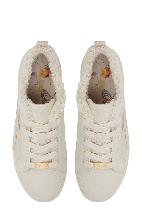 Aldo Wildflowers Sneaker In Ivory