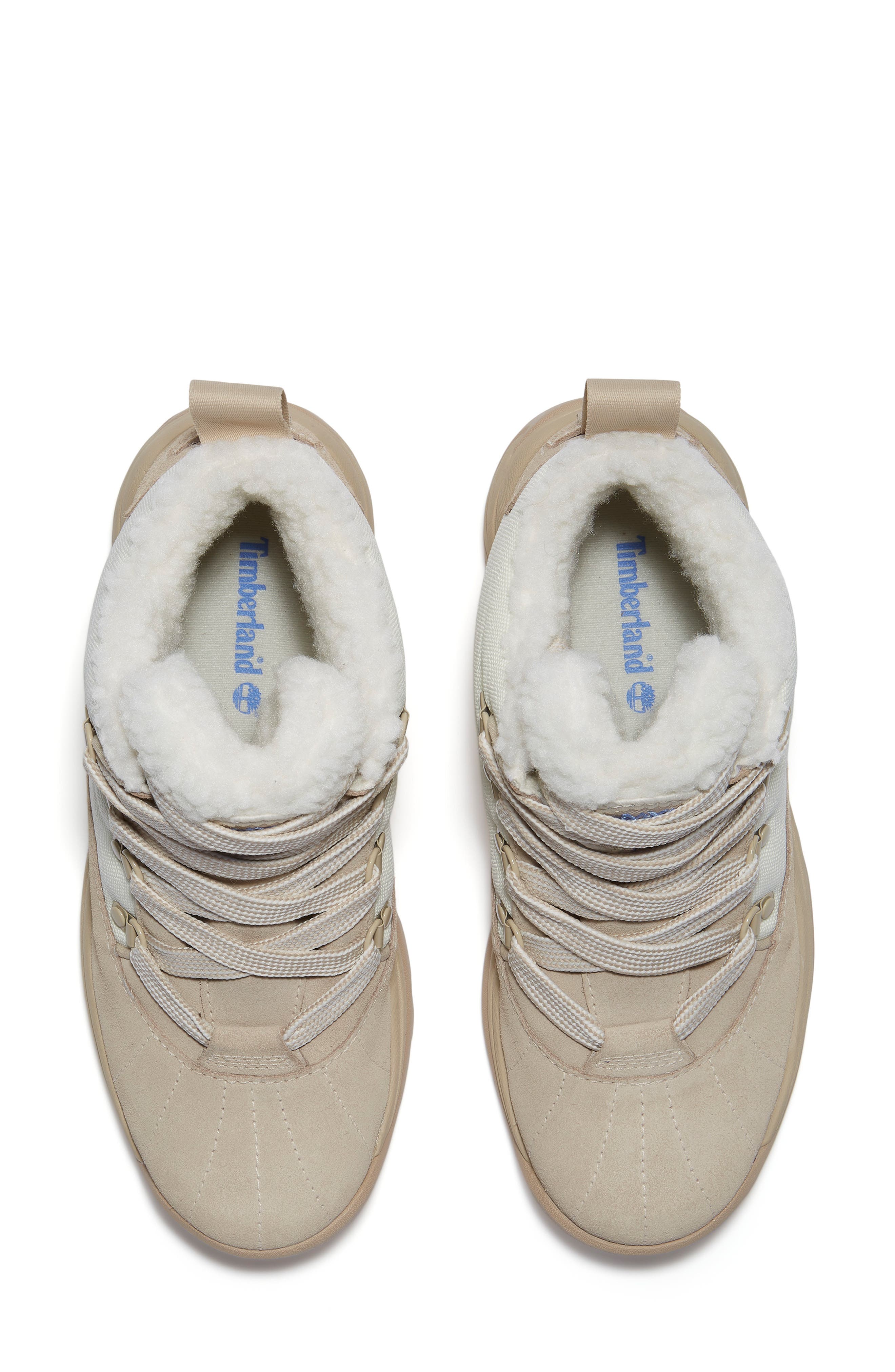 Timberland White Ledge Waterproof Mid Hiking Boot, Alternate, color, Light Beige Suede