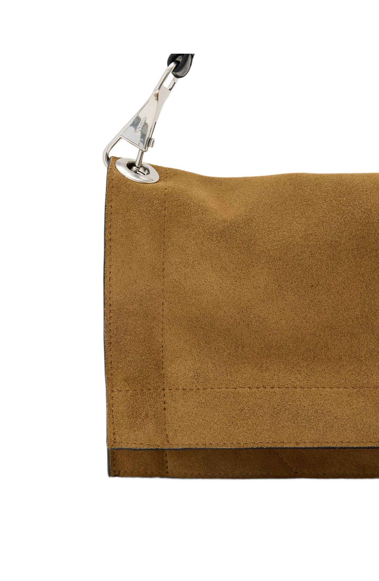 Lutece Leather Shoulder Bag, Alternate, color, WARM OLIVE BROWN
