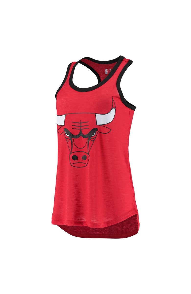 G-III 4HER BY CARL BANKS Women's G-III 4Her by Carl Banks Red Chicago Bulls Showdown Burnout Tank Top, Alternate, color, 
