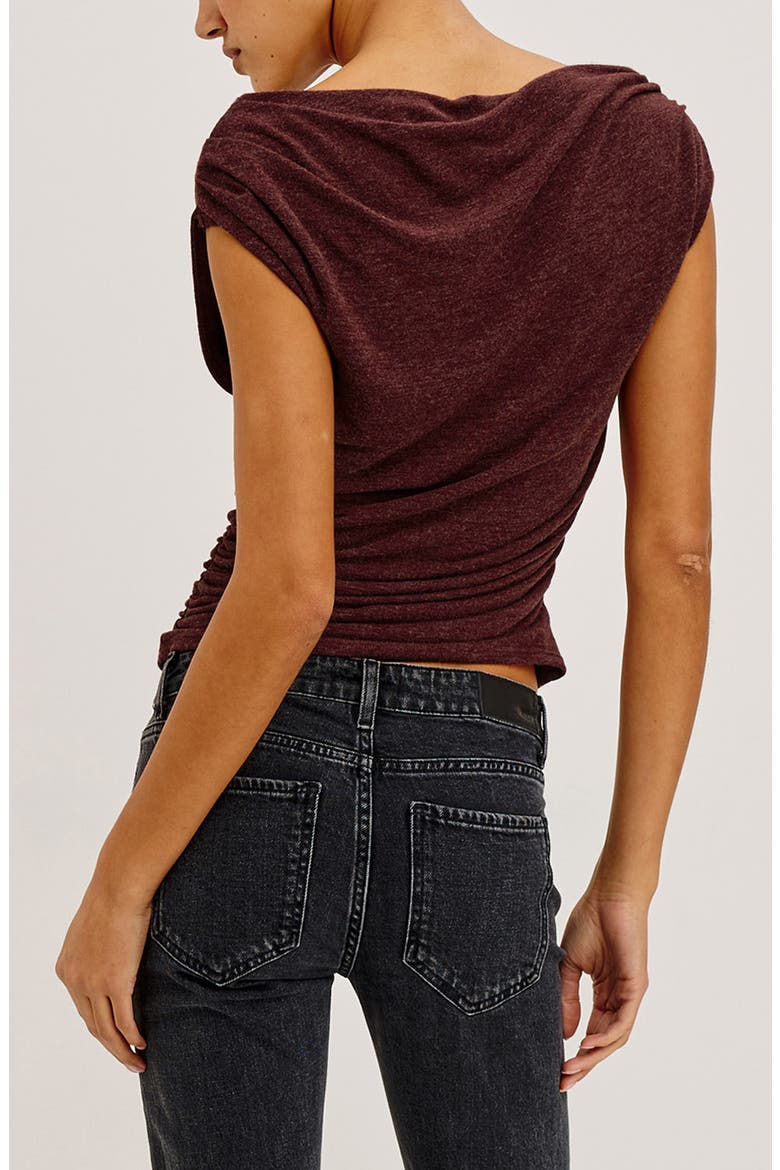 Dominic Cowl Neck Top, Alternate, color, MERLOT