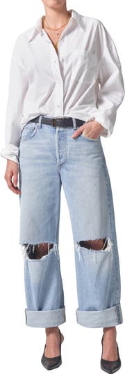 Ayla Ripped High Waist Baggy Wide Leg Jeans