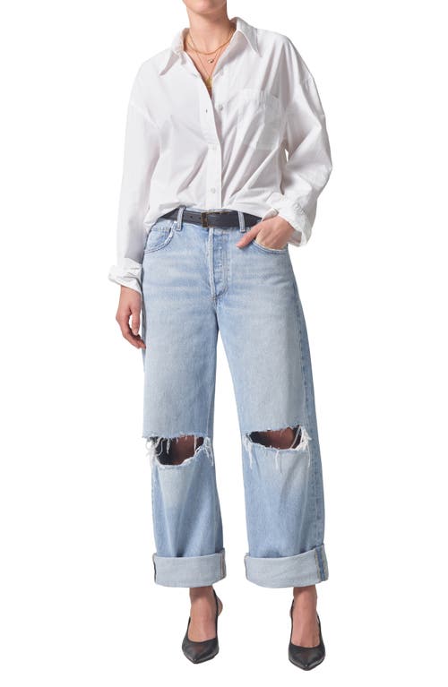 Citizen Of Humanity Citizens Of Humanity Ayla Ripped High Waist Baggy Wide Leg Jeans