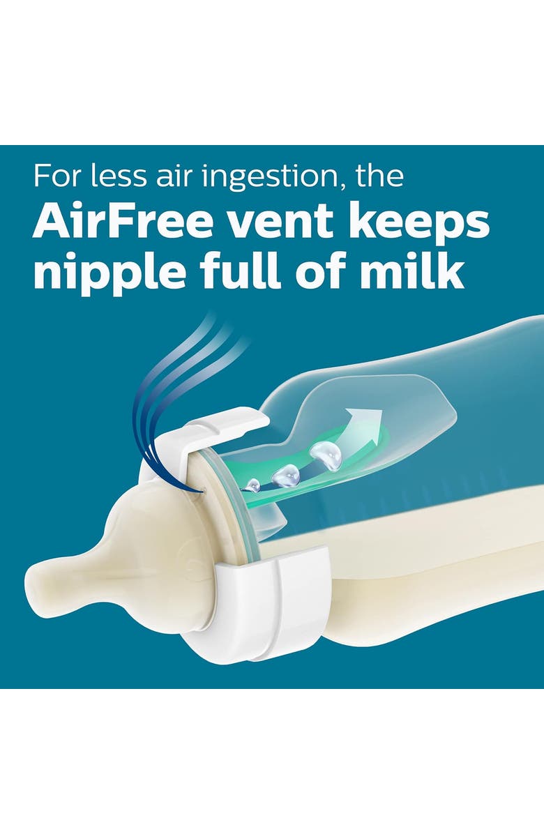 Avent Anti-colic Baby Bottle With AirFree Vent, 9oz, 4pk, Clear, Alternate, color, NO COLOR