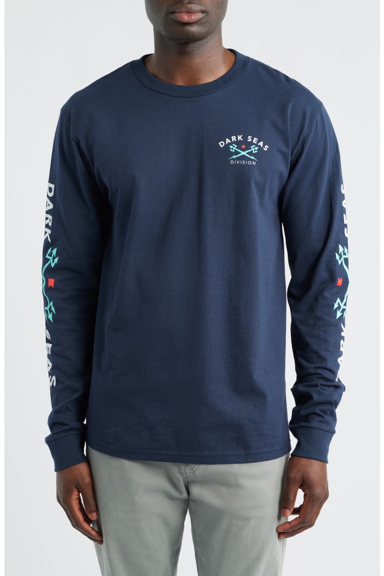Headmaster V3 Long Sleeve Graphic T-Shirt, Main, color, NAVY