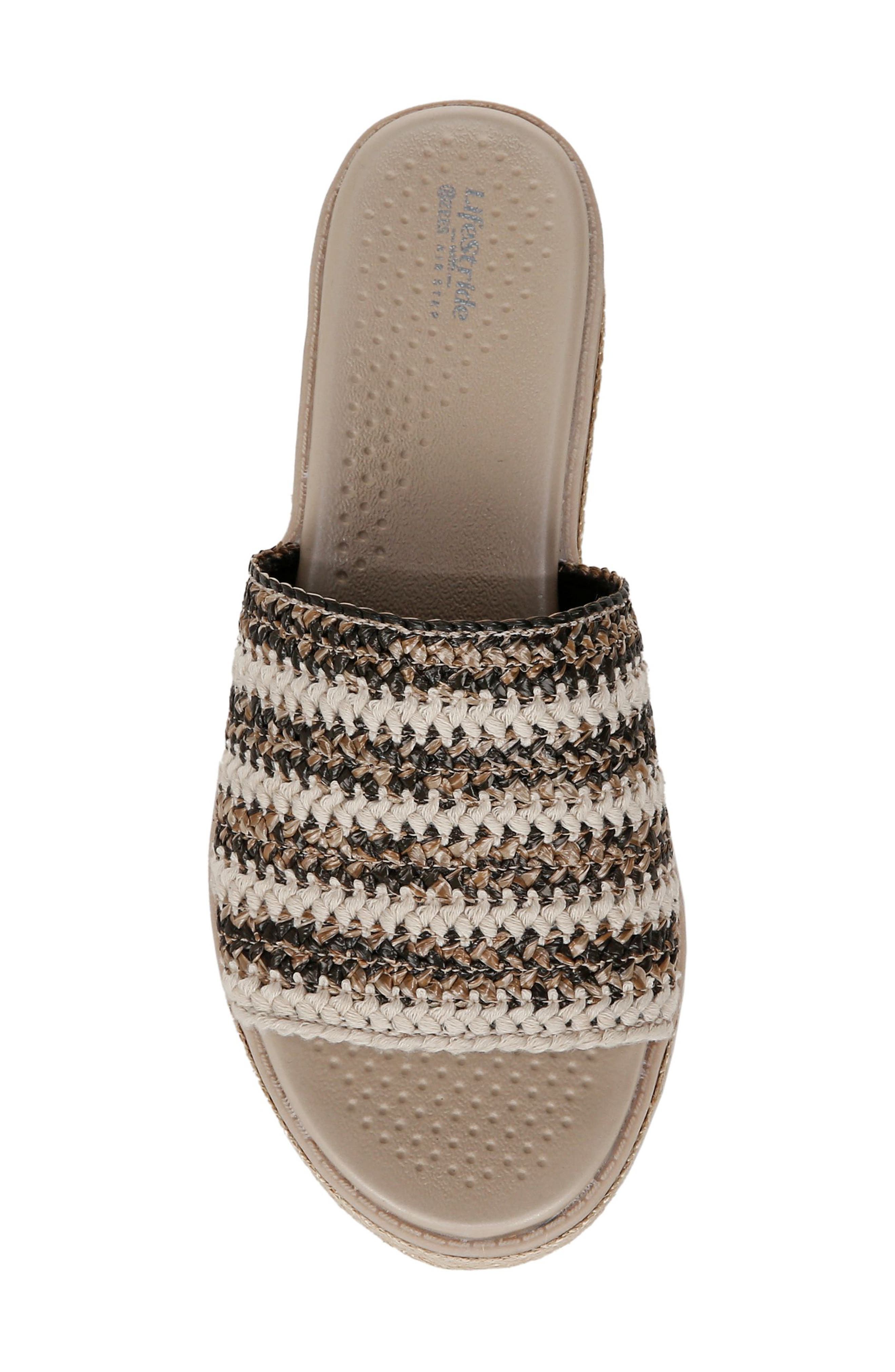 LifeStride Breezy Slide Sandal, Alternate, color, Black