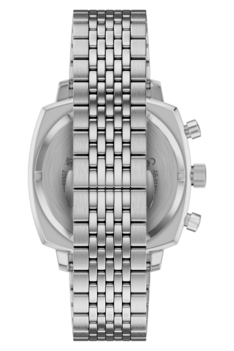 Chronograph Bracelet Watch, 40mm, Alternate, color, Silver/ Ivory/ Green