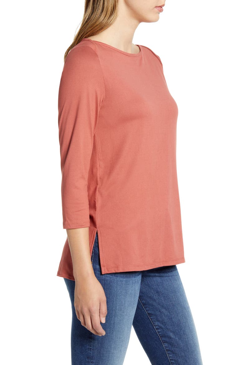 Jennifer Butter Envelope Neck Top, Alternate, color, MARSALA