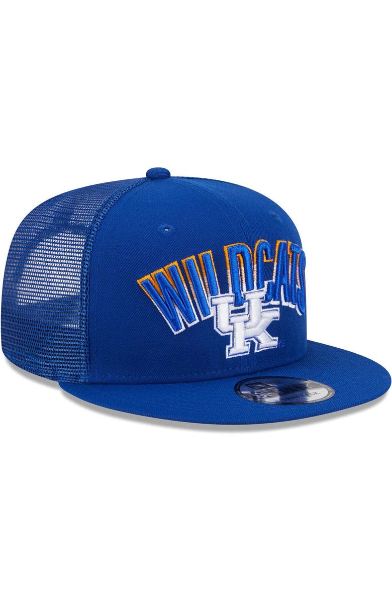 New Era Men's New Era Royal Kentucky Wildcats Grade Trucker 9FIFTY Snapback Hat, Alternate, color, Royal