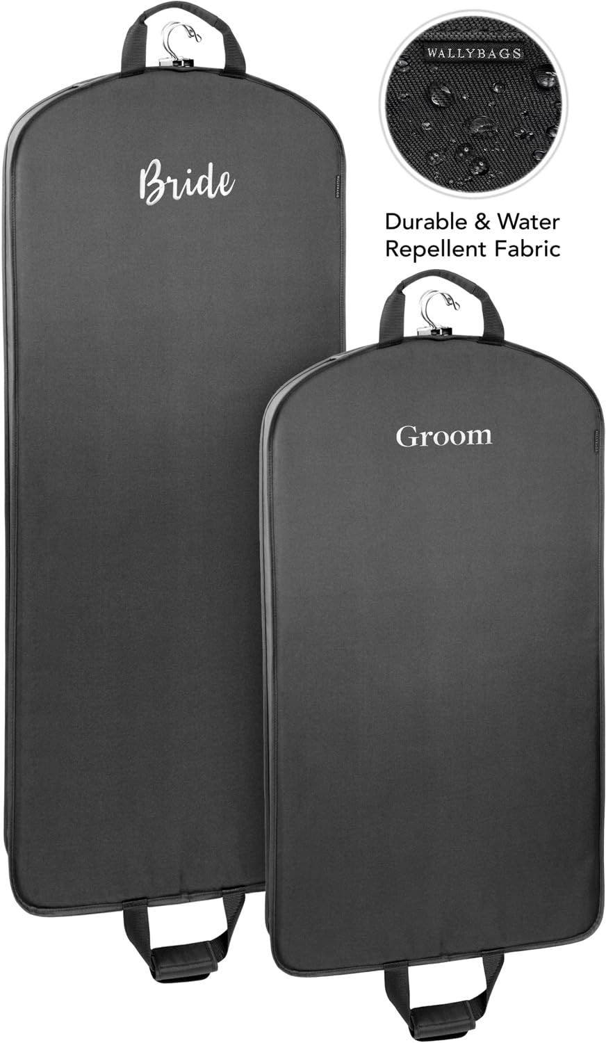 Wallybags Bride 
Groom 60 Inch 
40 Inch Deluxe Travel Garment Bag, Alternate, color, Black-B1g3