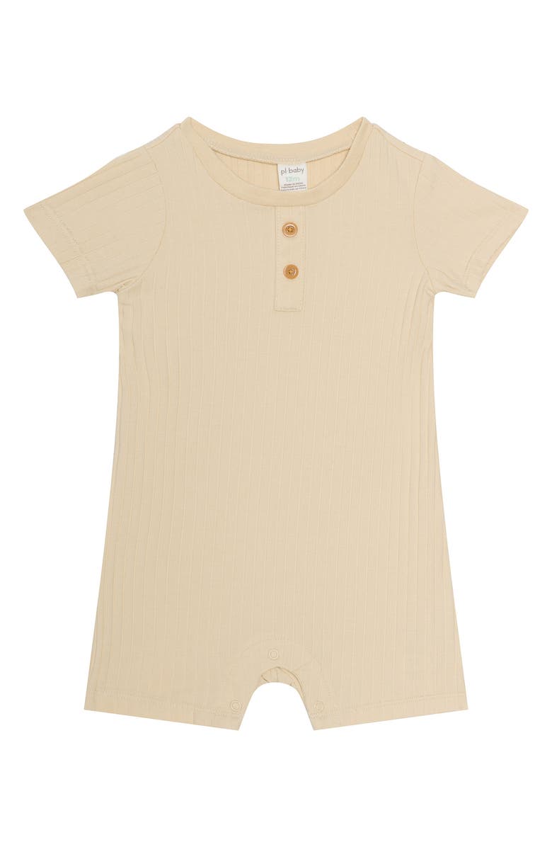 PL Baby by Petit Lem Assorted 3-Pack Safari Rompers, Alternate, color, Light Blue Safari