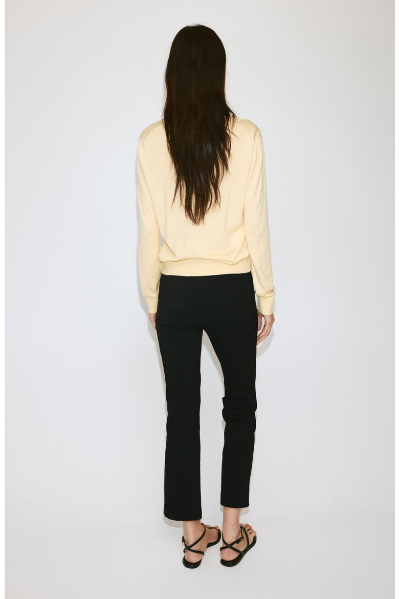V-Neck Sweater, Alternate, color, VANILLA