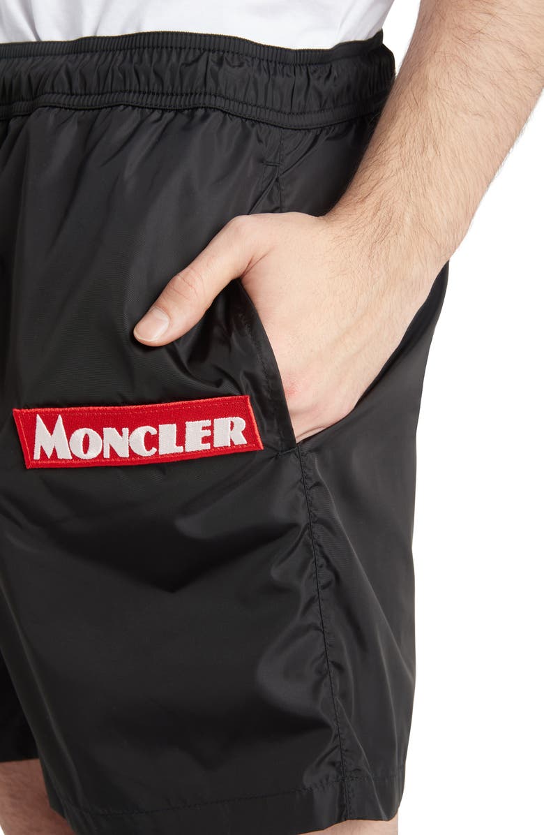 Moncler Nylon Swim Trunks, Alternate, color, 