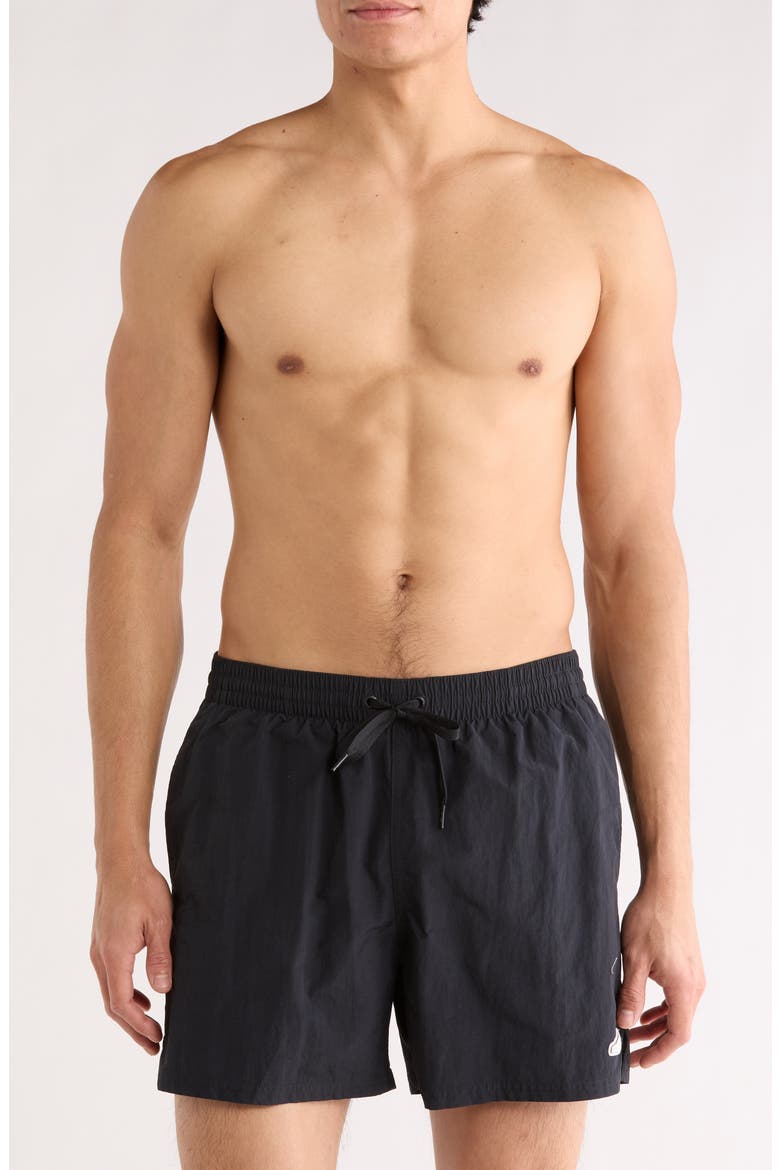 5-Inch Volley Swim Trunks, Main, color, BLACK