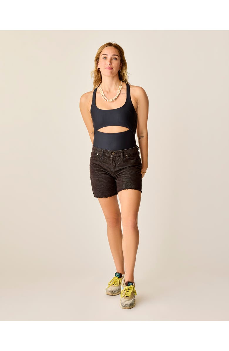 Carve Designs Oahu 6" Corduroy Short, Main, color, Black
