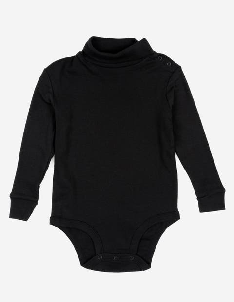 Baby Turtleneck Bodysuit, Cotton Long Sleeve