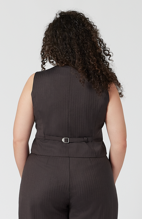 Aam The Label The Wool Vest In Deep Plum