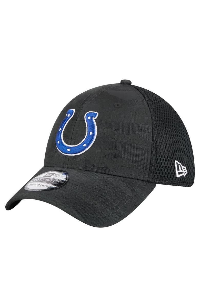 New Era Men's New Era Black Indianapolis Colts Active Camo 39THIRTY Flex Hat, Main, color, 