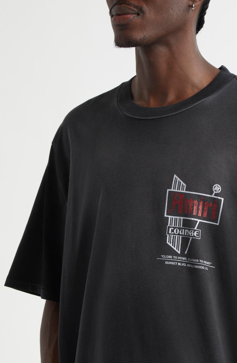 AMIRI Lounge Graphic T-Shirt, Alternate, color, Black