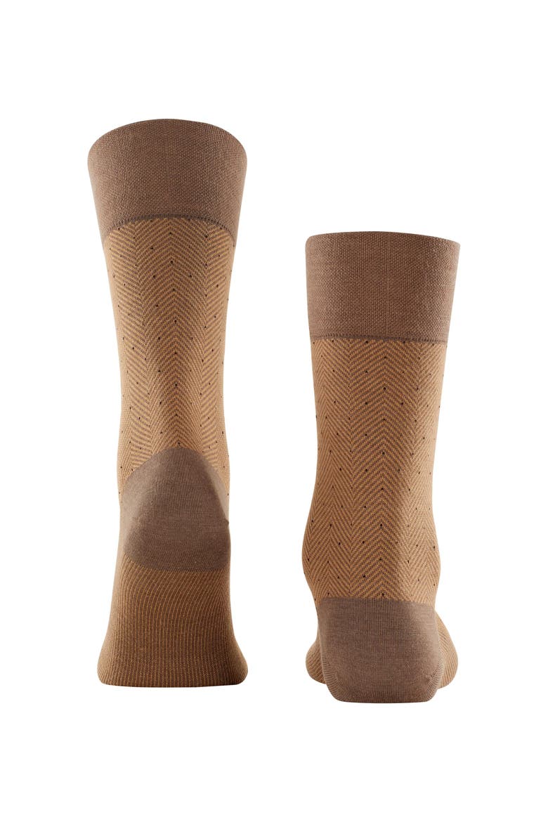 Sensitive Herringbone Socks for Diabetics, Alternate, color, Hazel
