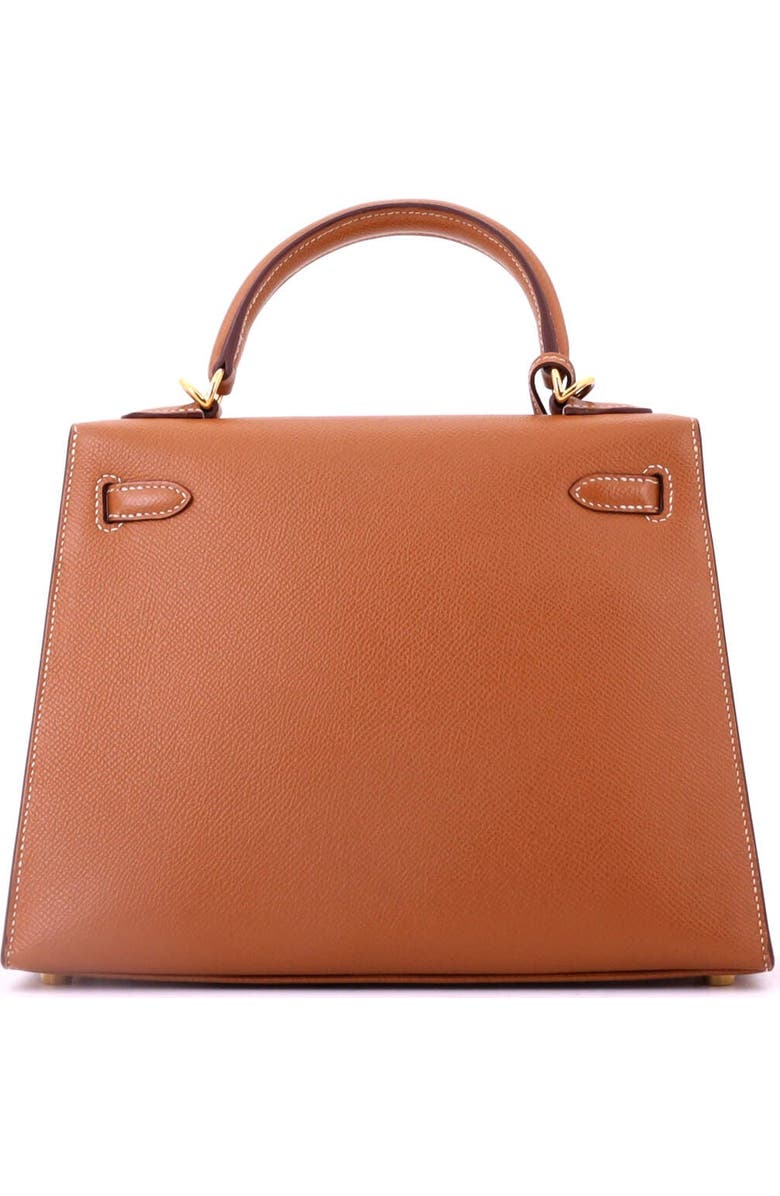 Pre-Owned Hermes Kelly Handbag Brown Epsom with Gold Hardware 25, Alternate, color, Gold