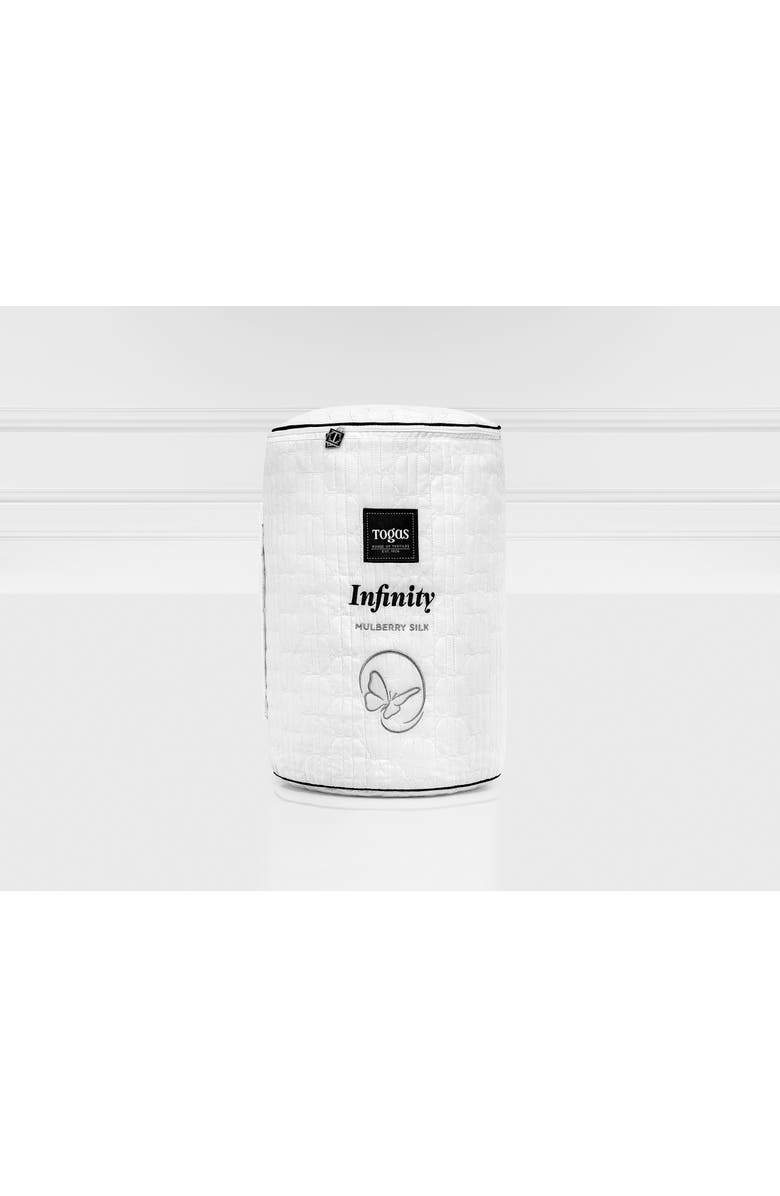 Togas Infinity Mulberry silk comforter, Alternate, color, White