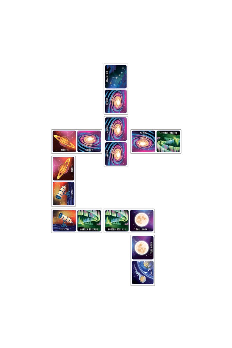 Jr. Ranger - Night Sky Picture Dominoes, Alternate, color, Multicolor