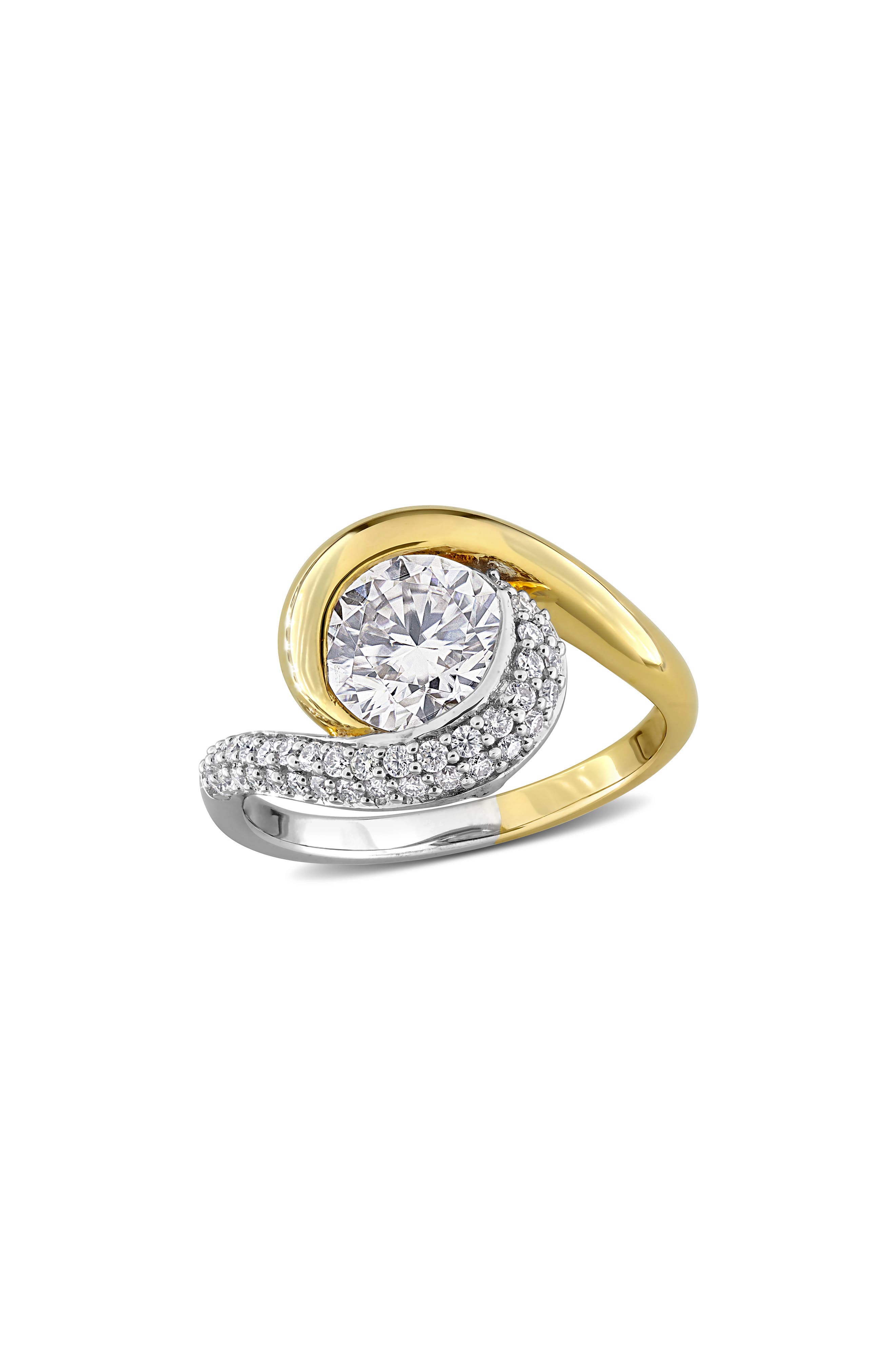 Dew Lab-Grown Moissanite Two-Tone Ring
