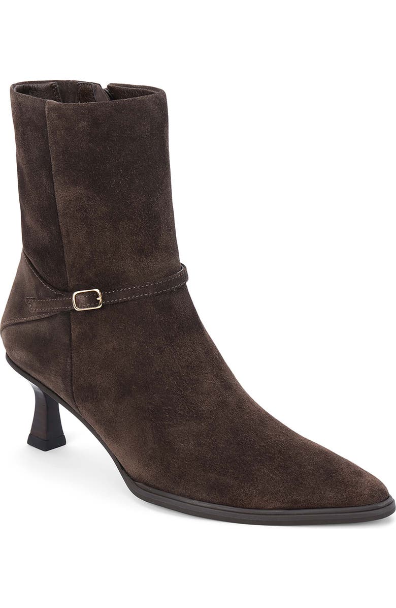 Matisse Ilana Pointed Toe Bootie, Main, color, Dark Chocolate