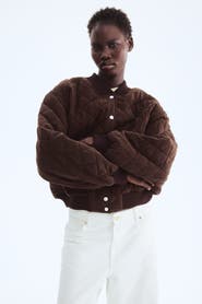 H&M Quilted Bomber Jacket