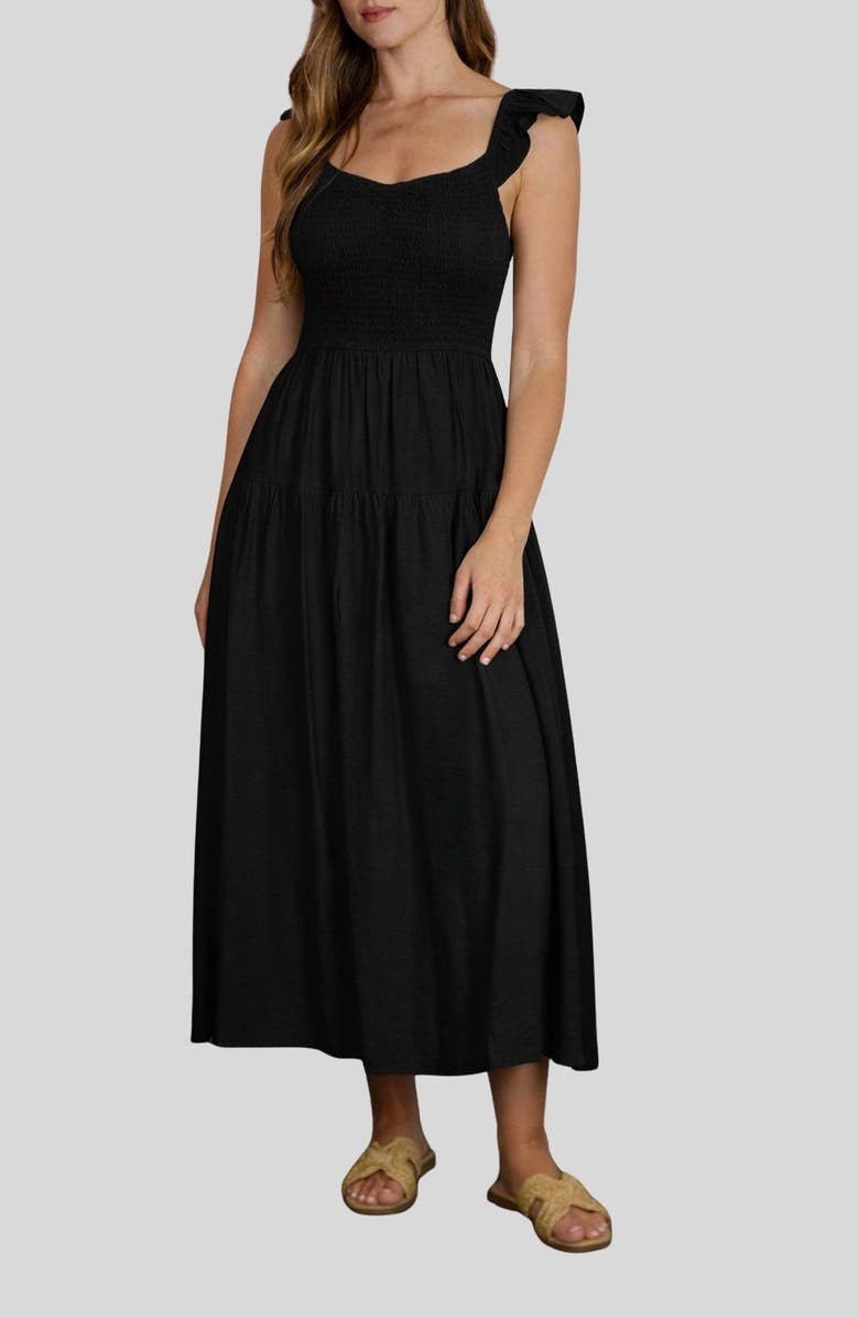 Blu Pepper Sweetheart Smocked Maxi Dress, Main, color,