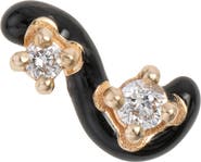 Bea Bongiasca Single Mini Loop Diamond Stud Earring