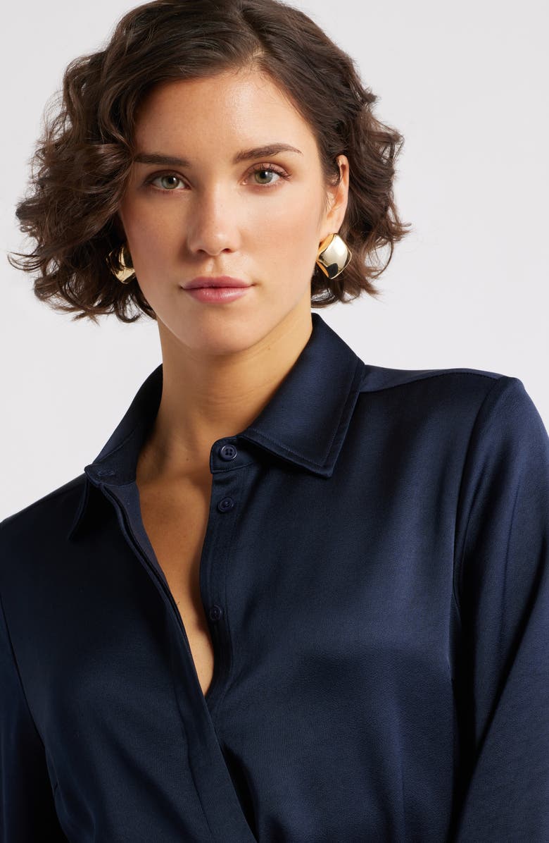 Nordstrom Puffed Square Button Stud Earrings, Alternate, color, Gold