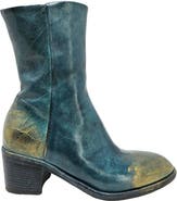 Madison Maison Hand Rubbed Metallic Ankle Boot