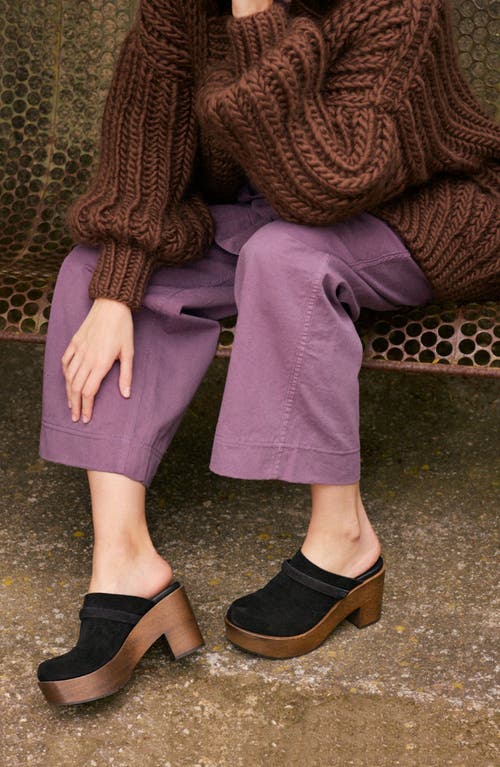 Pedro Garcia Della Platform Clog In Black