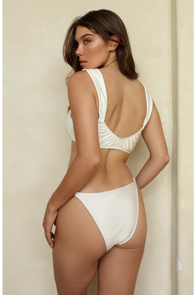Romance Super Cheeky Bikini Bottom, Alternate, color, Cloud