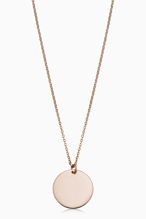 Oradina 14K Gold Manhattan Pendant Necklace in Rose Gold 