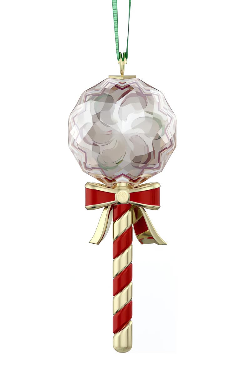 Swarovski Holiday Cheers Dulcis Lollipop Crystal Ornament, Alternate, color, 