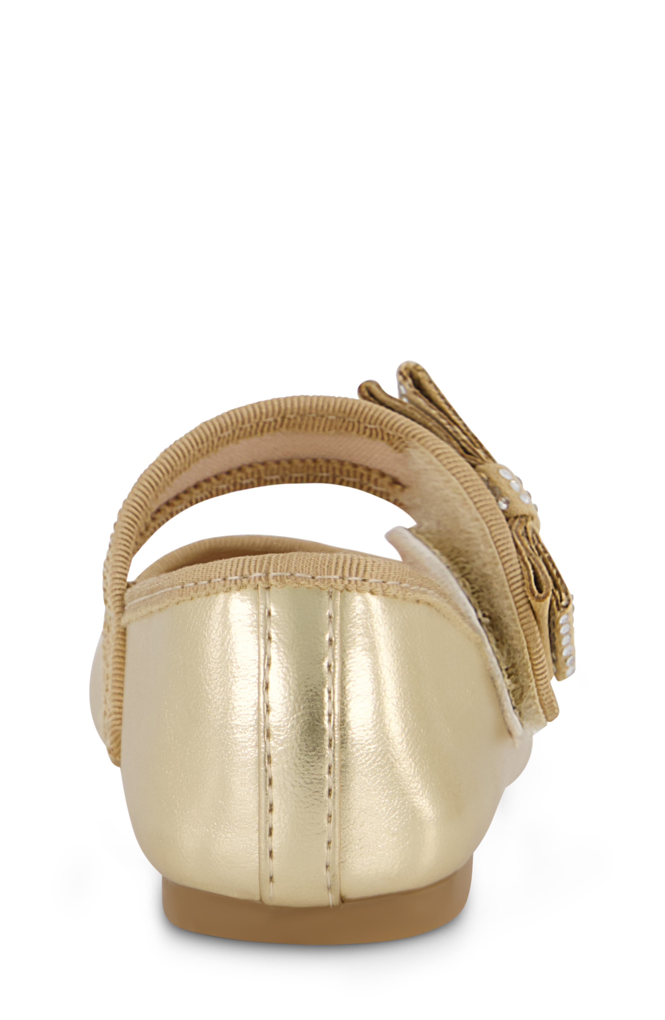Kids' Amy Crystal Mary Jane Flat, Alternate, color, GOLD