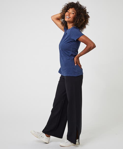 Pact Organic Cotton Softspun Crew Neck Tee In Blue
