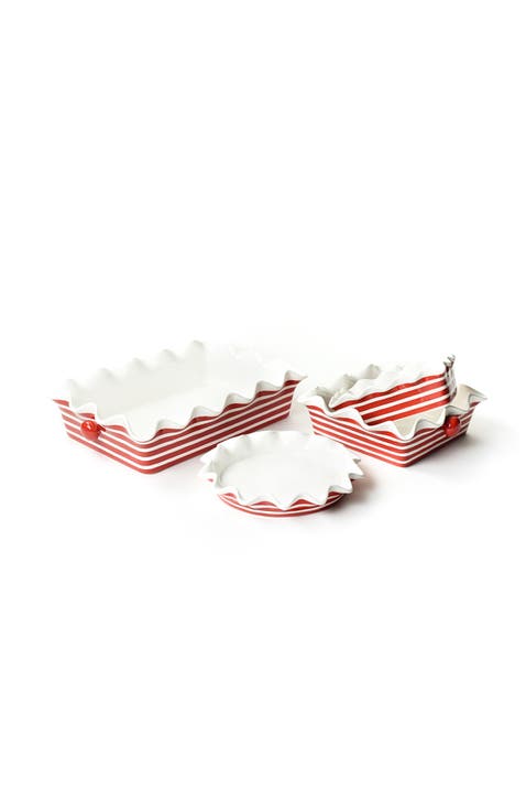 Red Stripe Essential Bakeware 4 Piece Set