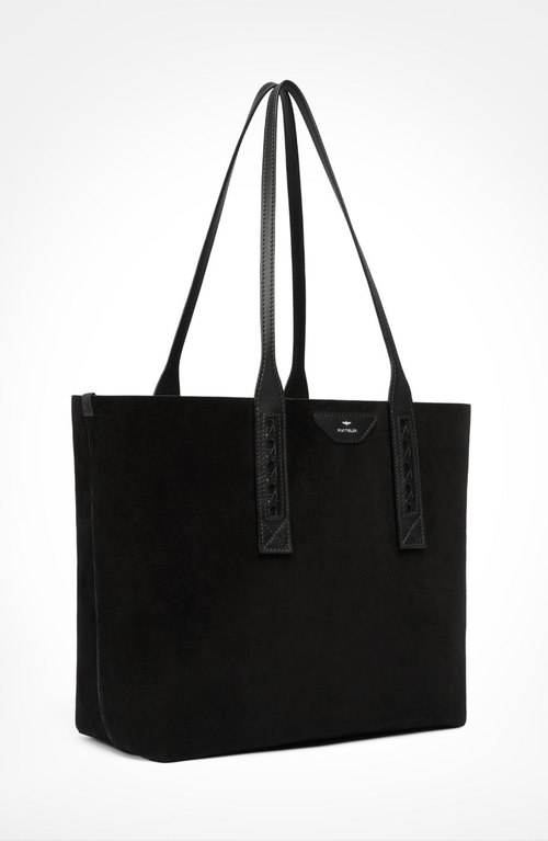 Aviteur Easy Suede Tote In Black