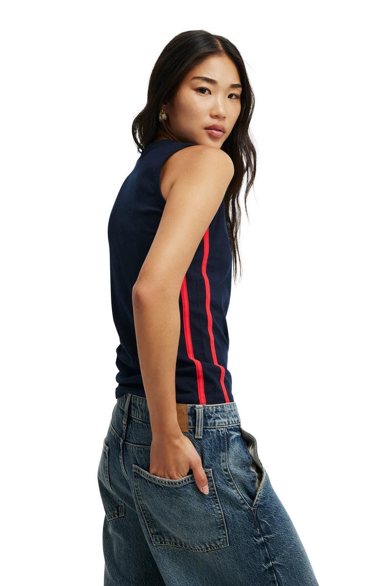 Cotton On Fitted Graphic Longline Tank, Alternate, color, 