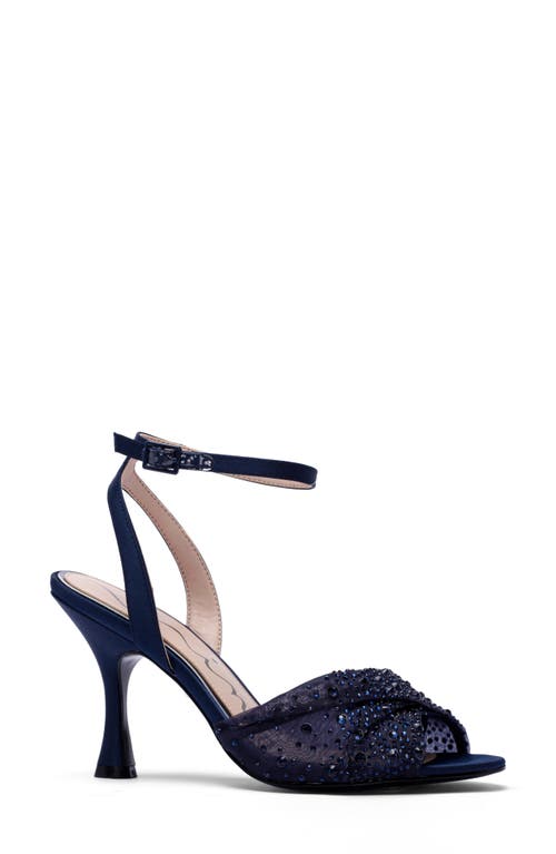 Nina Vida Ankle Strap Sandal In New Navy